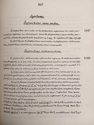 Grammaire d&eacute;motique. Tome I: Introduction, orthographe, phon&eacute;tique. Tome II: Morphologie 1: pronoms, substantifs, adjectifs, num&eacute;raux. Tome III: Morphologie 2: Verbe I: classification des verbes, formes simples du verbe. Tome IV: Morphologie 2: Verbe II: formes compos&eacute;es du verbe. Tome V: Morphologie 3: particules. Tome VI: Syntaxe. Tome VII,1: 1. Corrections et compl&eacute;ments. Index des mots d&eacute;motiques. Tome VII,2: Index des mots anciens &eacute;gyptiens, n&eacute;o&eacute;gyptiens et r&eacute;cents. Index des mots coptes. Index des mots grecs.