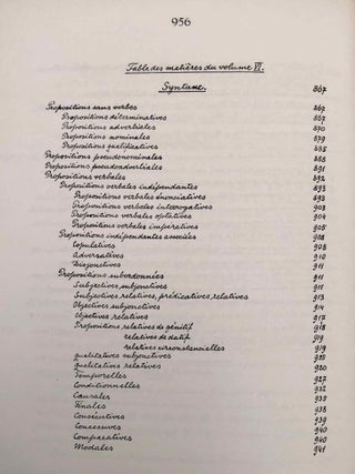 Grammaire d&eacute;motique. Tome I: Introduction, orthographe, phon&eacute;tique. Tome II: Morphologie 1: pronoms, substantifs, adjectifs, num&eacute;raux. Tome III: Morphologie 2: Verbe I: classification des verbes, formes simples du verbe. Tome IV: Morphologie 2: Verbe II: formes compos&eacute;es du verbe. Tome V: Morphologie 3: particules. Tome VI: Syntaxe. Tome VII,1: 1. Corrections et compl&eacute;ments. Index des mots d&eacute;motiques. Tome VII,2: Index des mots anciens &eacute;gyptiens, n&eacute;o&eacute;gyptiens et r&eacute;cents. Index des mots coptes. Index des mots grecs.