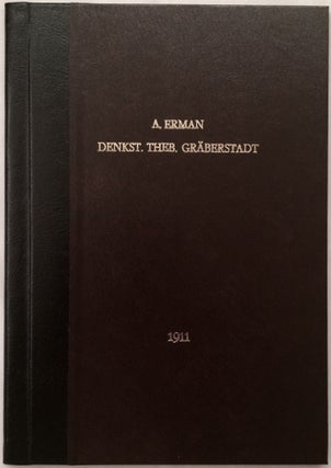 Item #M1810 Denksteine aus der thebanischen Gräberstadt. ERMAN Adolf