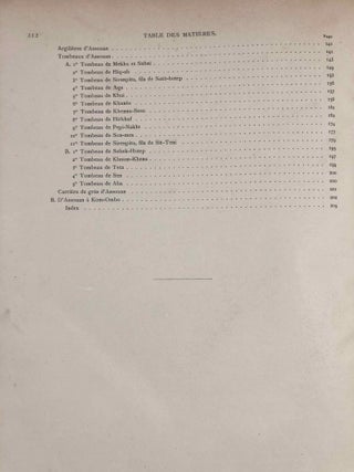 Catalogue des monuments et inscriptions de l’Égypte antique. Première série: Haute Egypte. Tome I: De la frontière de Nubie à Kom Ombos. Tome II: Kom Ombos. 1ère partie. Tome III: Kom Ombos. 2ème partie. Fasc. 1, 2 & 3 (complete set)