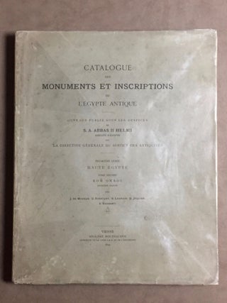 Catalogue des monuments et inscriptions de l’Égypte antique. Première série: Haute Egypte. Tome I: De la frontière de Nubie à Kom Ombos. Tome II: Kom Ombos. 1ère partie. Tome III: Kom Ombos. 2ème partie. Fasc. 1, 2 & 3 (complete set)