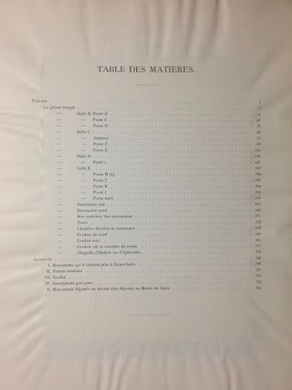 Catalogue des monuments et inscriptions de l’Égypte antique. Première série: Haute Egypte. Tome I: De la frontière de Nubie à Kom Ombos. Tome II: Kom Ombos. 1ère partie. Tome III: Kom Ombos. 2ème partie. Fasc. 1, 2 & 3 (complete set)