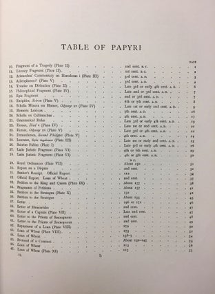 The Amherst papyri. Being an account of the Greek Papyri in the collection of the Right Hon. Lord Amherst of Hacknet, F.S.A., at Didlington Hall, Norfolk. Vol. II. Part 1: The Ascension of Isaiah, and Other Theological Fragments. Part 2: Classical Fragments and Documents of the Ptolemaic, Roman and Byzantine Periods. With an appendix containing additional theological fragments (complete set)[newline]M1818a-16.jpg