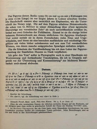 Ein demotischer Ehevertrag aus Elephantine