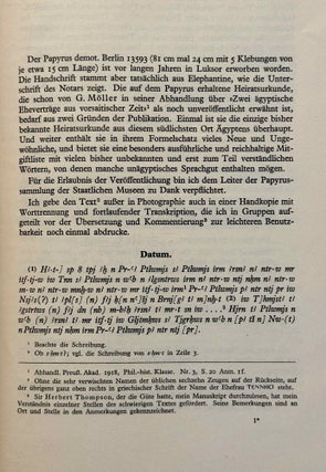Ein demotischer Ehevertrag aus Elephantine