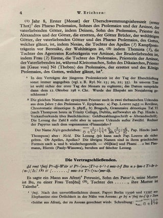 Ein demotischer Ehevertrag aus Elephantine