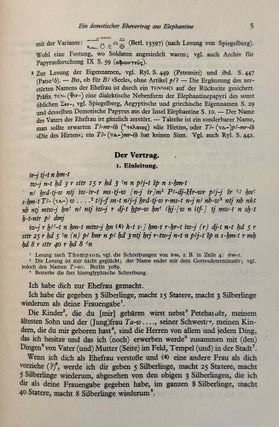 Ein demotischer Ehevertrag aus Elephantine