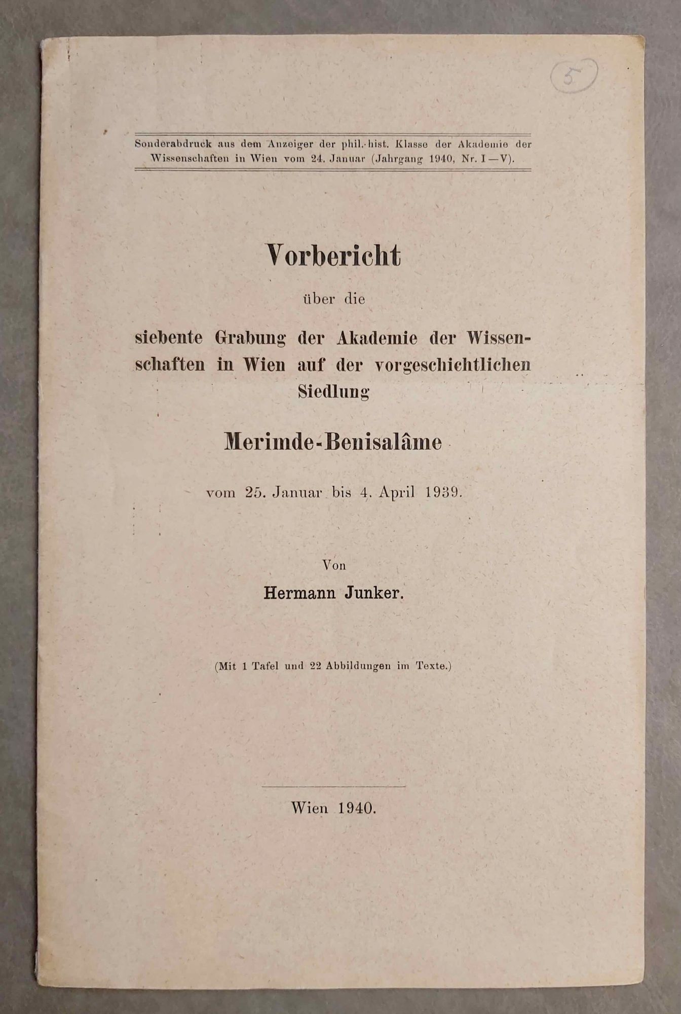 Merimde Vorbericht über die siebente Grabung der A.W.W. auf der ...