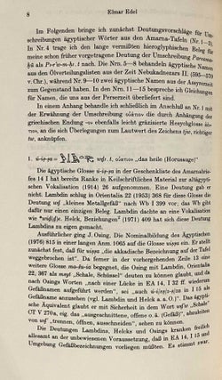 Neue Deutungen keilschriftlicher Umschreibungen ägyptischer Wörter und Personennamen