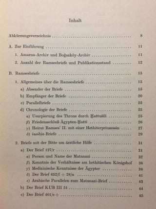 Ägyptische Ärzte und ägyptische Medizin am hethitischen Königshof. Neue Funde von Keilschriftbriefen Ramses II. aus Bogazköy.