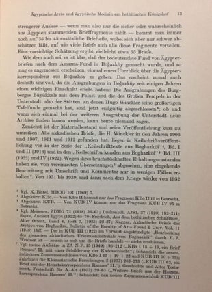 Ägyptische Ärzte und ägyptische Medizin am hethitischen Königshof. Neue Funde von Keilschriftbriefen Ramses II. aus Bogazköy.