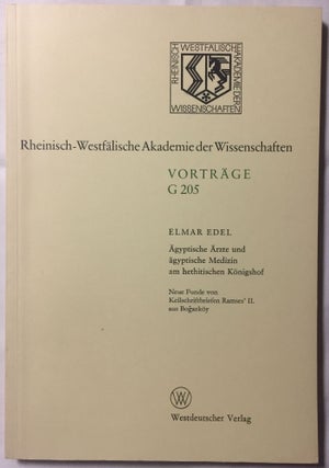 Item #M1848a Ägyptische Ärzte und ägyptische Medizin am hethitischen Königshof. Neue Funde...