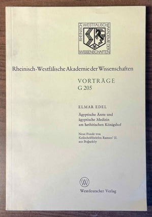 Item #M1848d Ägyptische Ärzte und ägyptische Medizin am hethitischen Königshof. Neue Funde...