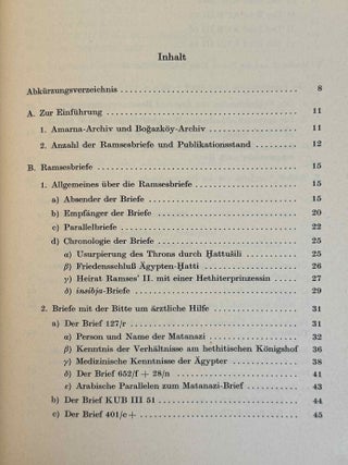 &Auml;gyptische &Auml;rzte und &auml;gyptische Medizin am hethitischen K&ouml;nigshof. Neue Funde von Keilschriftbriefen Ramses II. aus Bogazk&ouml;y.