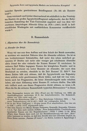 Ägyptische Ärzte und ägyptische Medizin am hethitischen Königshof. Neue Funde von Keilschriftbriefen Ramses II. aus Bogazköy.