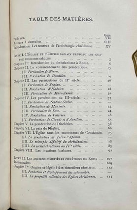 Eléments d'archéologie chrétienne. Tome I: Notions générales. Tome II: Itinéraire des catacombes (complete set)[newline]M1849-10.jpeg