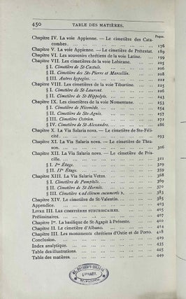 Eléments d'archéologie chrétienne. Tome I: Notions générales. Tome II: Itinéraire des catacombes (complete set)[newline]M1849-17.jpeg