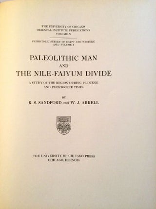 Prehistoric Survey of Egypt and Western Asia. Volume I: Paleolithic Man and the Nile-Faiyum Divide. Volume II: Paleolithic Man and the Nile Valley in Nubia and Upper Egypt. Volume III: Paleolithic Man and the Nile Valley in Upper and Middle Egypt. Volume IV: Paleolithic Man and the Nile Valley in Lower Egypt (complete set)[newline]M1850-04.jpg