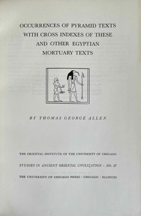 Occurrences of Pyramid Texts with Cross Indexes of These and Other Egyptian Mortuary Texts[newline]M1863b-02.jpeg