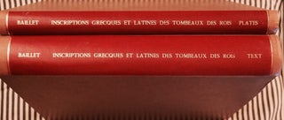 Item #M1871 Inscriptions grecques et latines des tombeaux des rois ou syringes à Thèbes. Tome...[newline]M1871.jpg