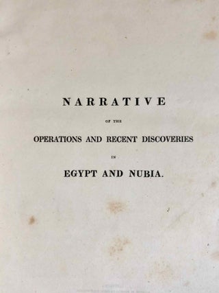 Narrative of the Operations and Recent Discoveries within the Pyramids, Temples, Tombs, and Excavations, in Egypt and Nubia; and of a Journey to the Coast of the Red Sea, in Search of the Ancient Berenice; and Another to the Oasis of Jupiter Ammon, with Plates illustrative of the researches and operations of G. Belzoni in Egypt and Nubia.[newline]M1874a-06.jpeg