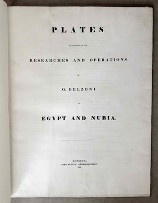 Narrative of the Operations and Recent Discoveries within the Pyramids, Temples, Tombs, and Excavations, in Egypt and Nubia; and of a Journey to the Coast of the Red Sea, in Search of the Ancient Berenice; and Another to the Oasis of Jupiter Ammon, with Plates illustrative of the researches and operations of G. Belzoni in Egypt and Nubia.[newline]M1874a-40.jpeg