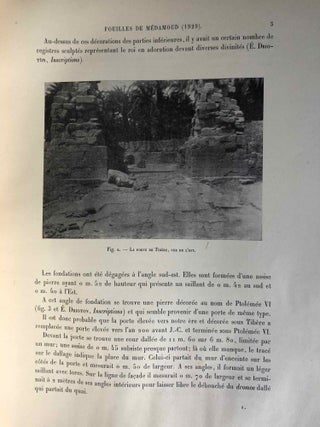 Rapports préliminaires. Tome VII. 1e partie: Médamoud (1929)