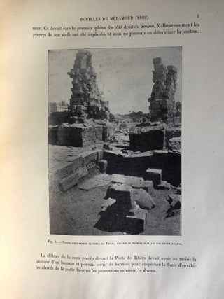 Rapports préliminaires. Tome VII. 1e partie: Médamoud (1929)