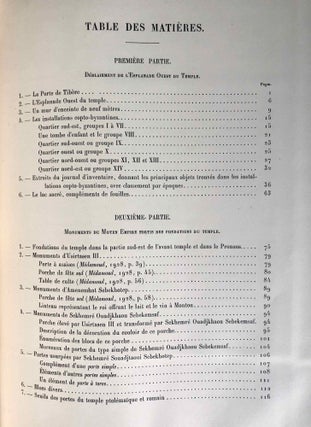 Rapports préliminaires. Tome VII. 1e partie: Médamoud (1929)