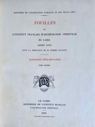 Rapports préliminaires. Tome VI. 1e partie: Médamoud (1928)[newline]M1890b-02.jpeg
