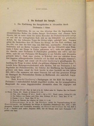 Sarapis und die sogenannten "katochoi" des Sarapis. Zwei Probleme der griechisch-ägyptischen Religionsgeschichte.[newline]M1894-07.jpg