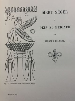 Mert Seger à Deir el Médineh. Fasc. 1 & 2 (complete)
