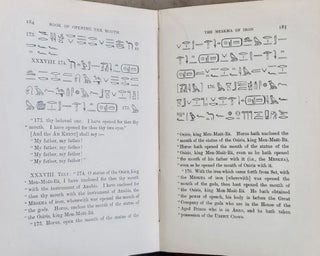 The Book of Opening the Mouth. The Egyptian texts with English translations. Vol. I & II (complete set)[newline]M1924a-05.jpeg