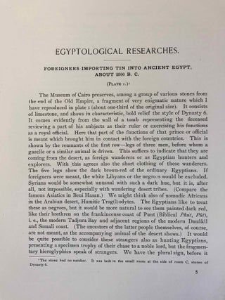 Egyptological Researches. Vol. I: Results of a Journey in 1904.[newline]M1933-06.jpg