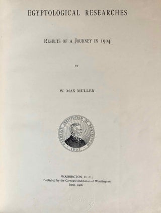 Egyptological Researches. Vol. I: Results of a Journey in 1904. Vol. II: Results of a Journey in 1906. Vol. III: The bilingual decrees of Philae (complete set)[newline]M1933a-03.jpg