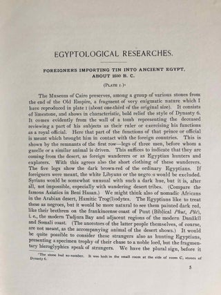 Egyptological Researches. Vol. I: Results of a Journey in 1904. Vol. II: Results of a Journey in 1906. Vol. III: The bilingual decrees of Philae (complete set)[newline]M1933a-07.jpg