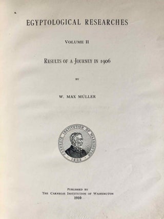 Egyptological Researches. Vol. I: Results of a Journey in 1904. Vol. II: Results of a Journey in 1906. Vol. III: The bilingual decrees of Philae (complete set)[newline]M1933a-13.jpg