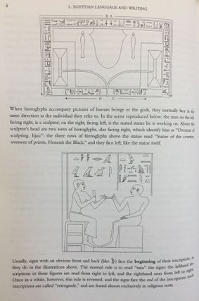 Middle Egyptian. An introduction to the Language and Culture of Hieroglyphs.[newline]M1944a-07.jpg