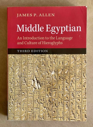 Item #M1944b Middle Egyptian. An introduction to the Language and Culture of Hieroglyphs. ALLEN...