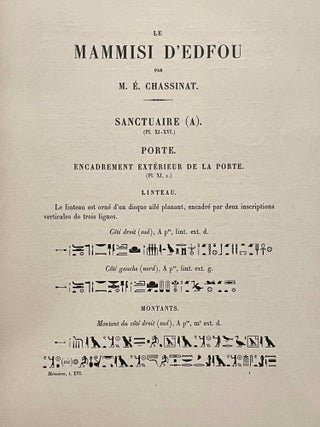 Le Mammisi d'Edfou. Fasc. 1 & 2 (complete set)[newline]M1969c-04.jpeg