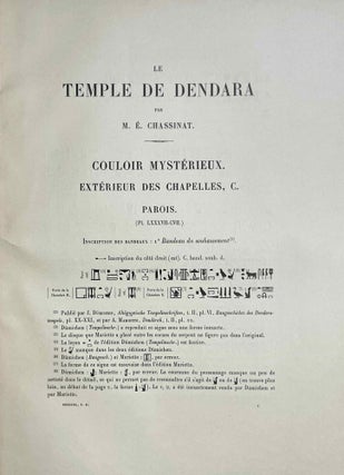 Le temple de Dendara. Volumes I to IX (1st edition)[newline]M1971a-06.jpeg