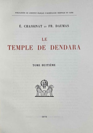 Le temple de Dendara. Volumes I to IX (1st edition)[newline]M1971a-33.jpeg