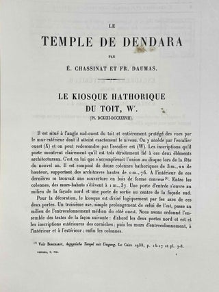 Le temple de Dendara. Volumes I to IX (1st edition)[newline]M1971a-35.jpeg