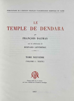 Le temple de Dendara. Volumes I to IX (1st edition)[newline]M1971a-38.jpeg