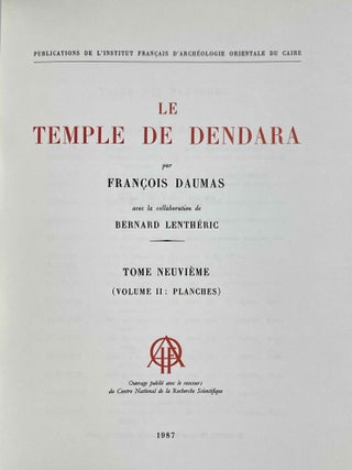 Le temple de Dendara. Volumes I to IX (1st edition)[newline]M1971a-41.jpeg