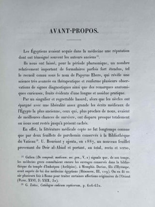 Un papyrus m&eacute;dical copte