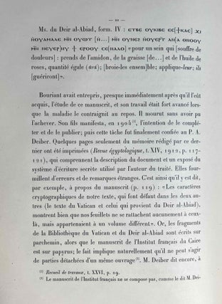 Un papyrus médical copte