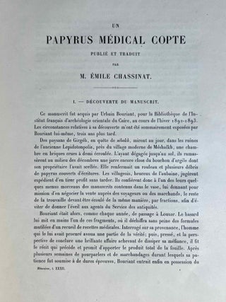 Un papyrus médical copte