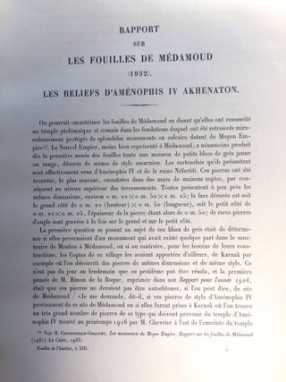 Rapports préliminaires. Tome XIII. Médamoud (1932). Les reliefs d’Aménophis IV Akhnaton.[newline]M1991b-05.jpg