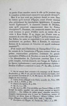 Les mammisis des temples égyptiens